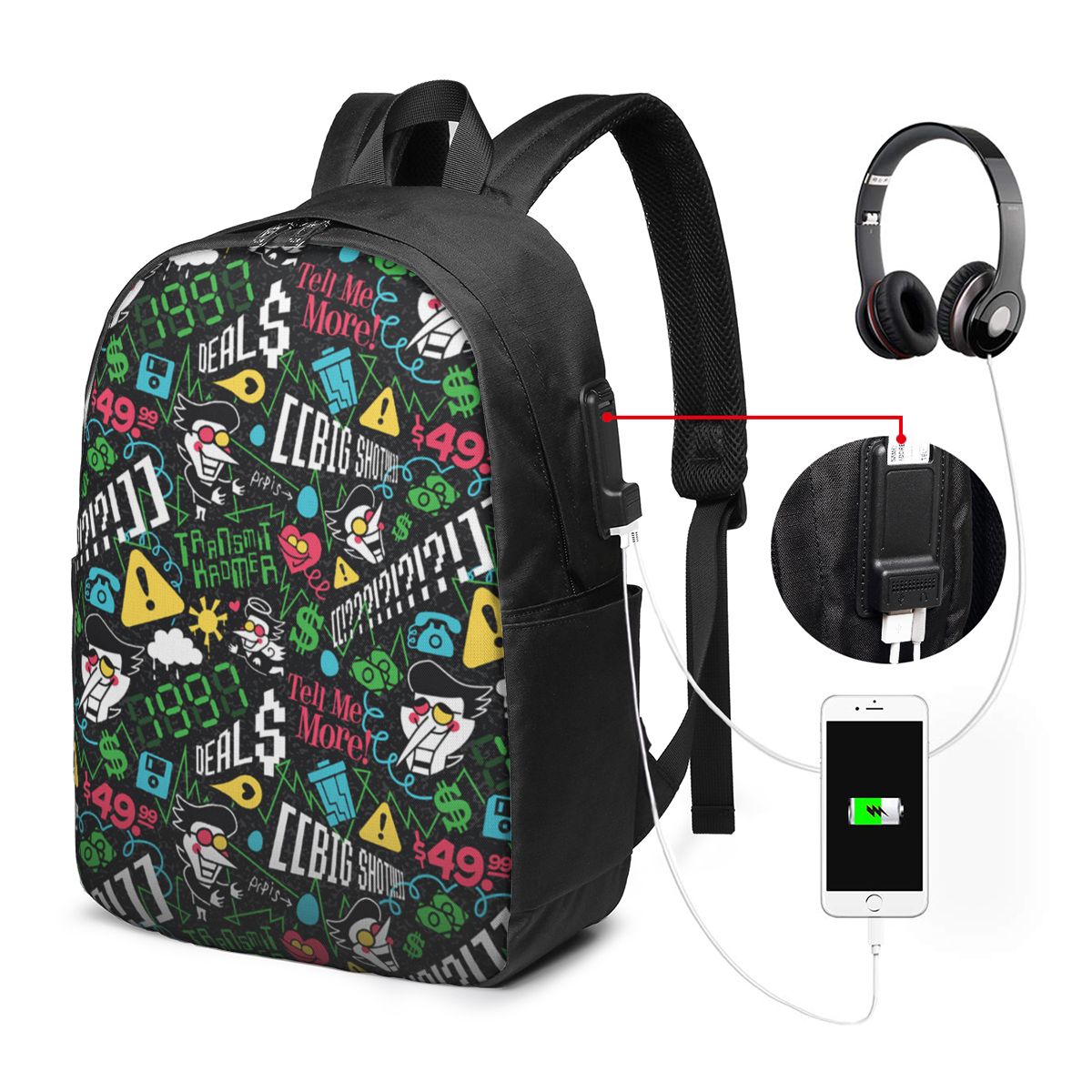 Deltarune SPAMTON G Backpack T - Laptop Bag review and price