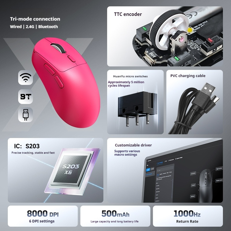 T-Wolf X6 Wireless Gaming Mous - Laptop Mouse review and price