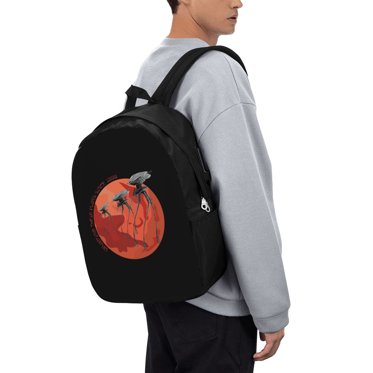 War Of The Worlds Drawing Thei - Laptop Bag review and price
