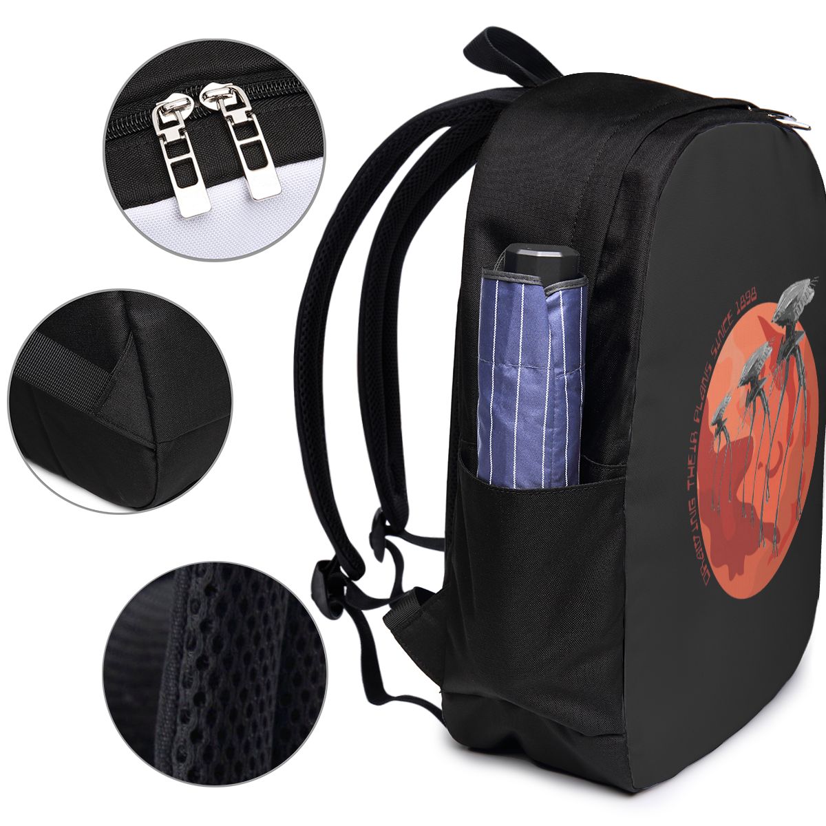 War Of The Worlds Drawing Thei - Laptop Bag review and price
