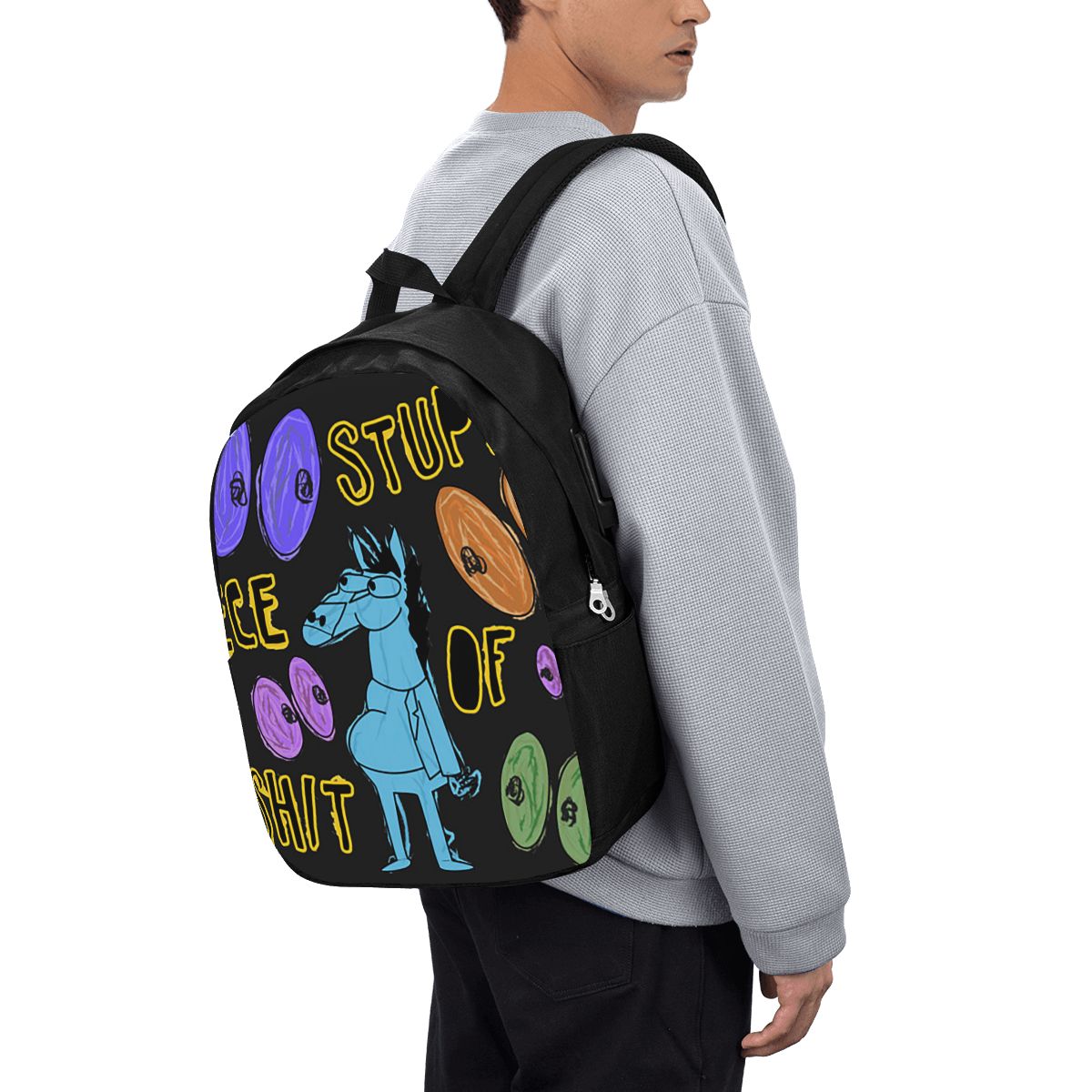 Cartoon Bojack Horseman Stupid - Laptop Bag review and price