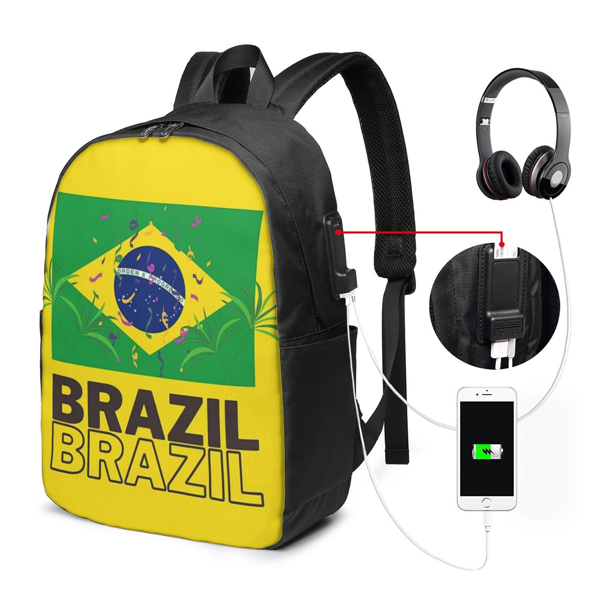 Brazil National Flag  Backpack - Laptop Bag review and price